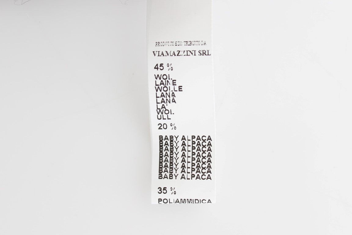 Ermanno Scervino Chic Cropped Alpaca Wool Sweater - ACCEXO