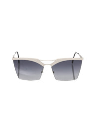 Frankie Morello Silver Metallic Women Sunglass - ACCEXO