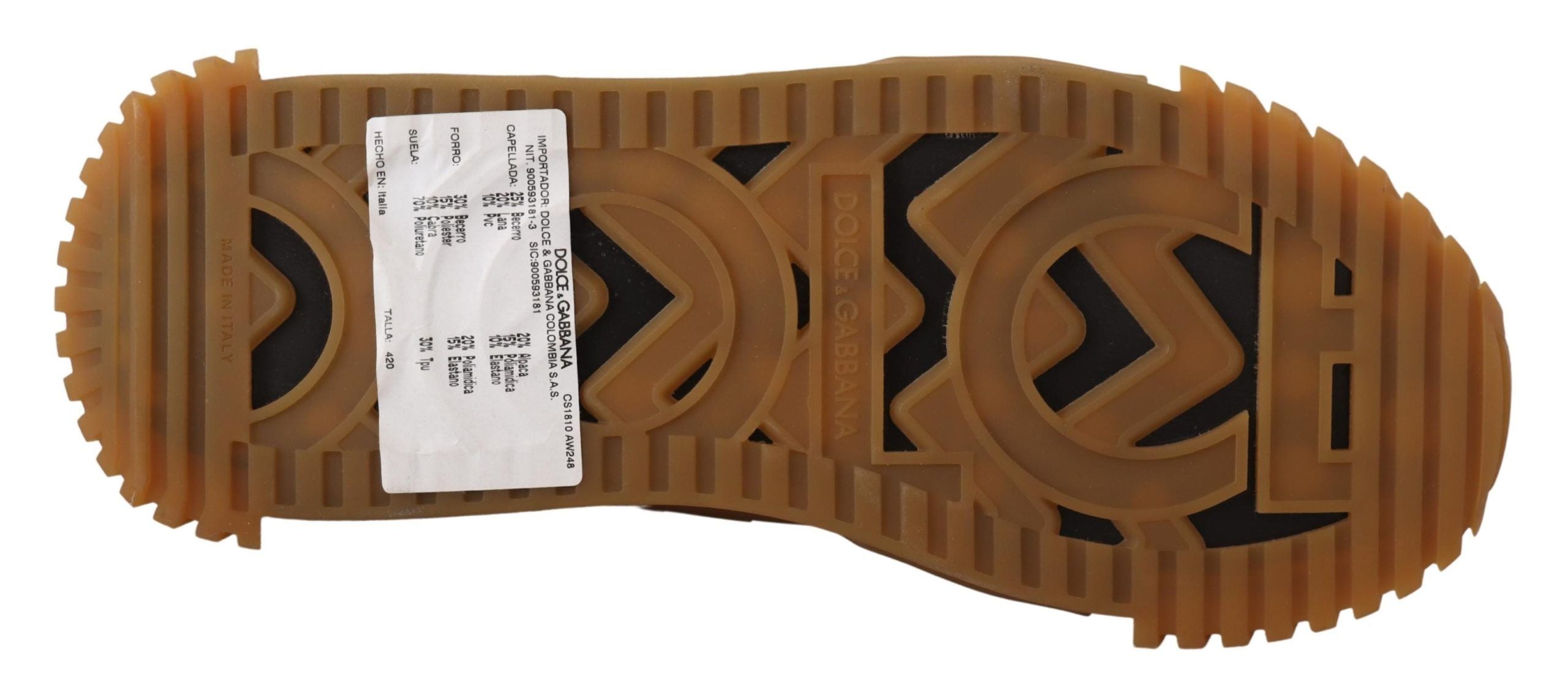 Dolce & Gabbana Elegant Textured NS1 Sneaker Charisma - ACCEXO