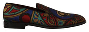 Dolce & Gabbana Multicolor Jacquard Slide-On Loafer Slippers - ACCEXO