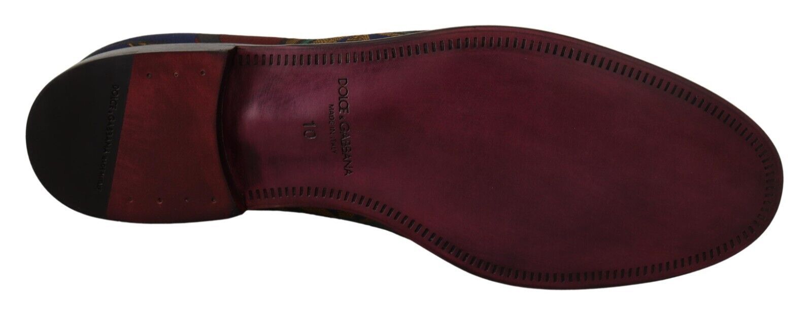 Dolce & Gabbana Multicolor Jacquard Slide-On Loafer Slippers - ACCEXO