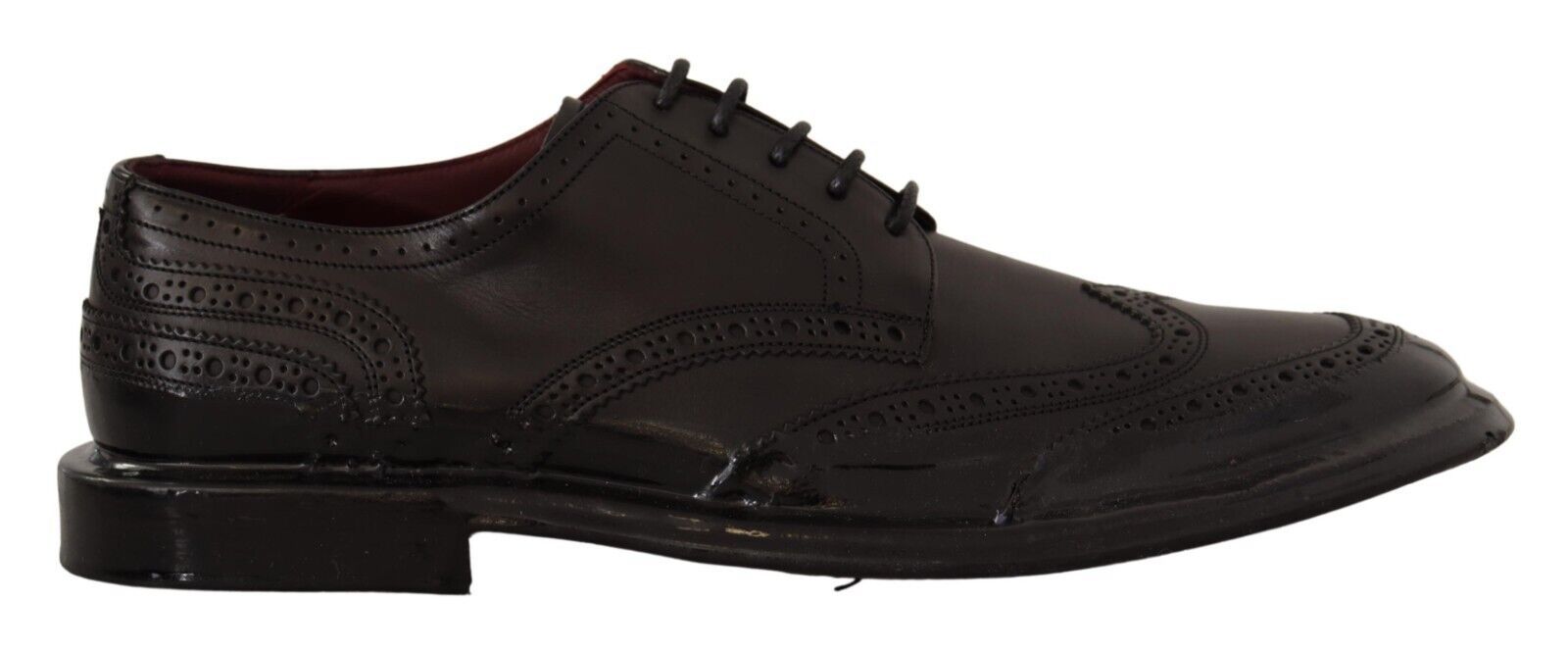 Dolce & Gabbana Elegant Calfskin Derby Oxford Wingtips - ACCEXO