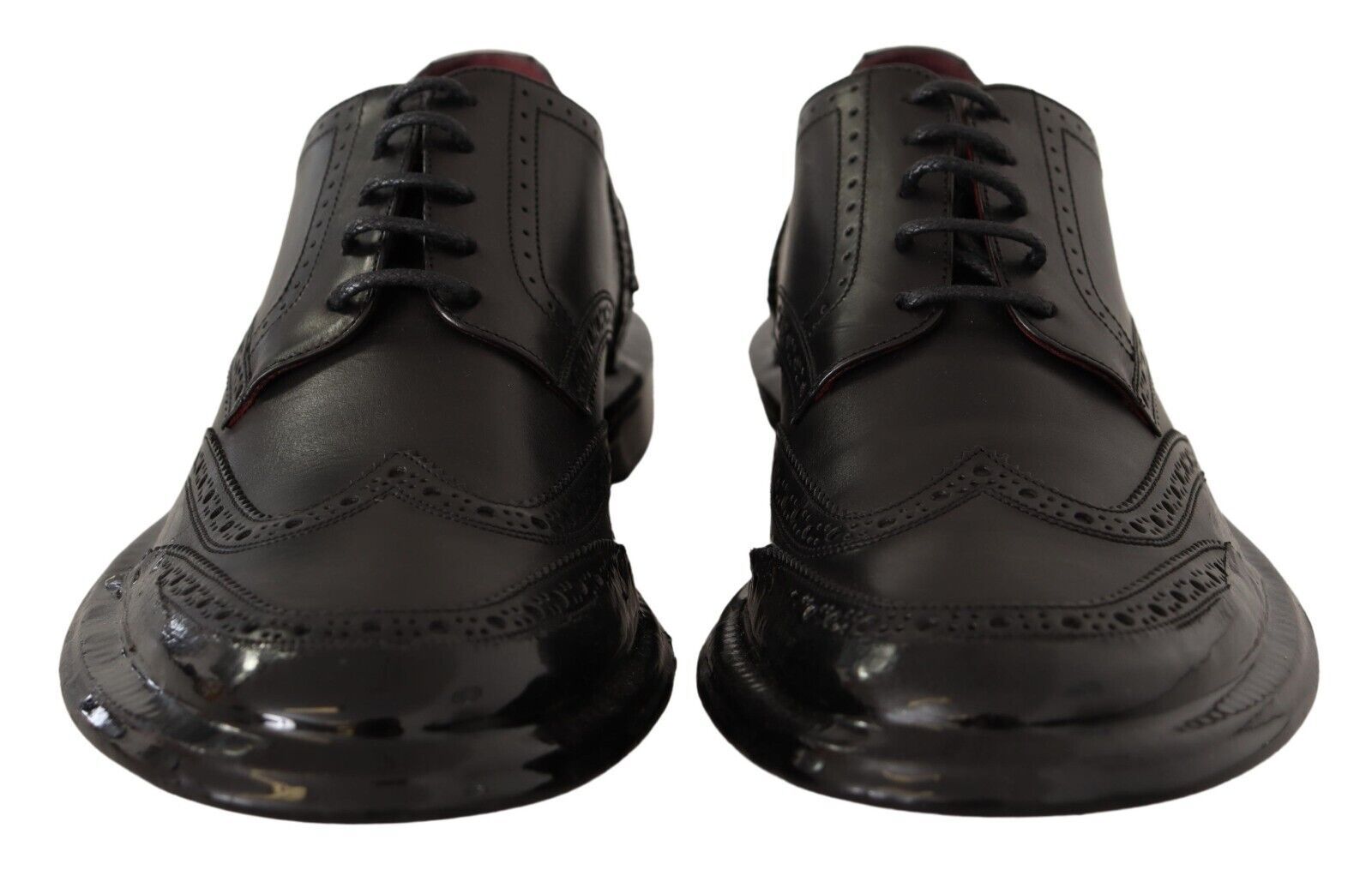 Dolce & Gabbana Elegant Calfskin Derby Oxford Wingtips - ACCEXO