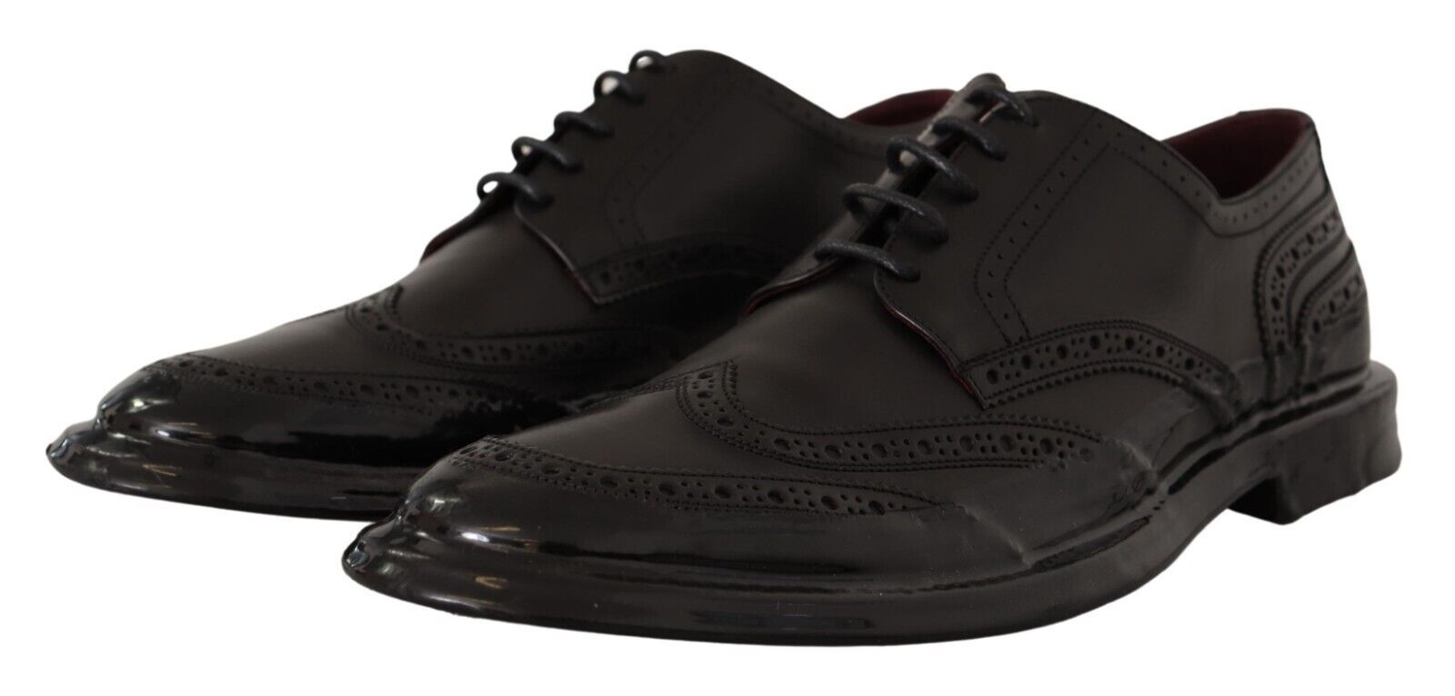 Dolce & Gabbana Elegant Calfskin Derby Oxford Wingtips - ACCEXO
