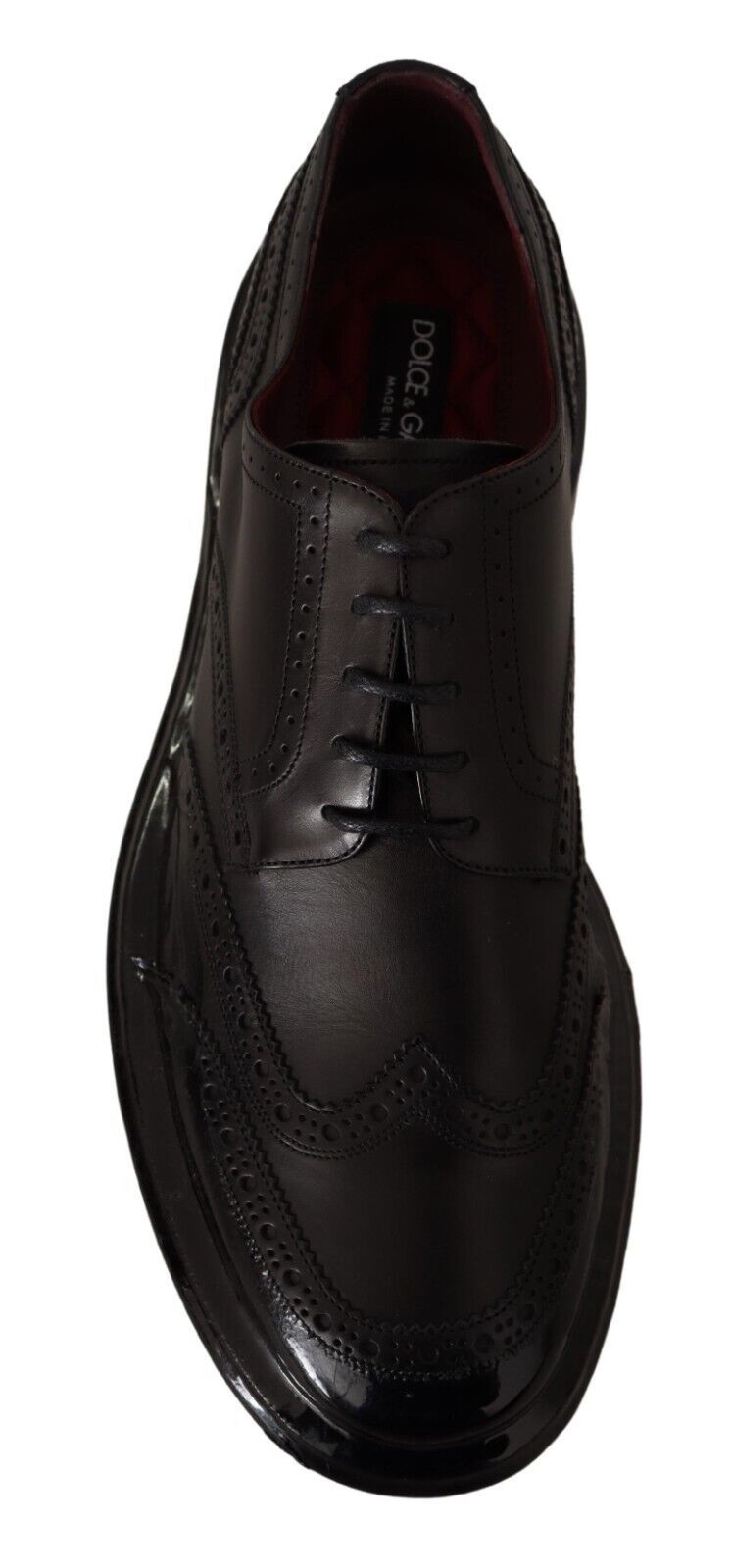 Dolce & Gabbana Elegant Calfskin Derby Oxford Wingtips - ACCEXO