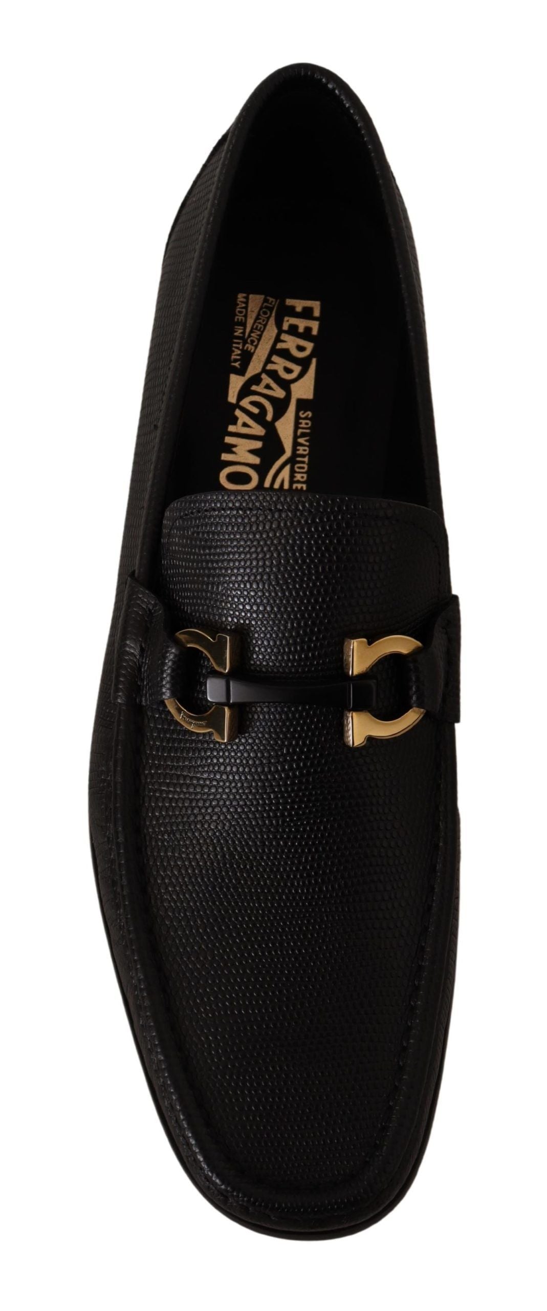 Salvatore Ferragamo Elegant Black Calf Leather Loafers - ACCEXO