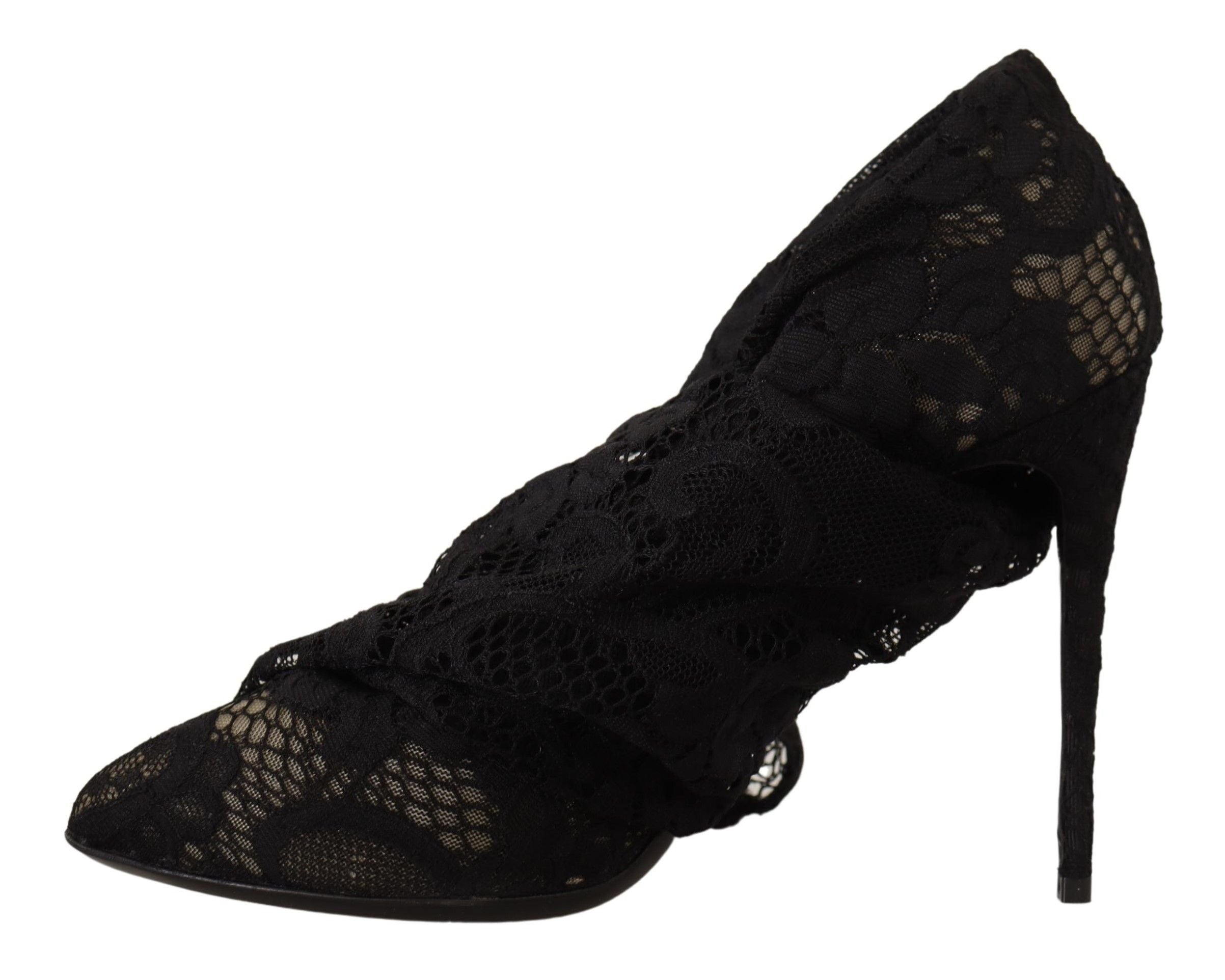 Dolce & Gabbana Elegant Stretch Sock Boots in Sleek Black - ACCEXO