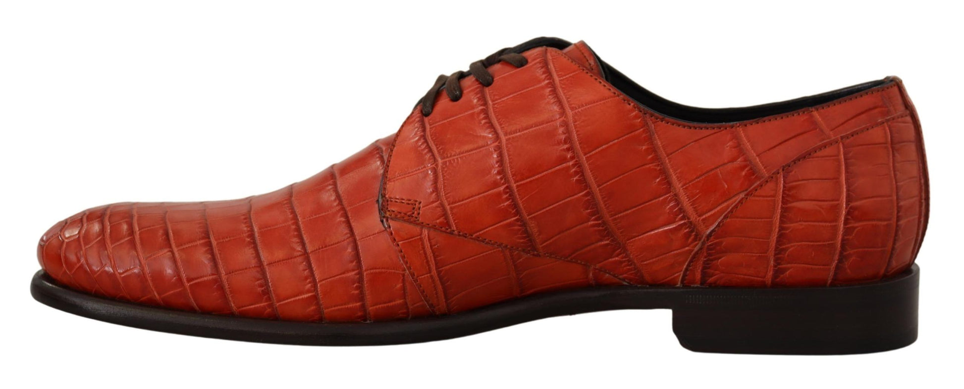 Dolce & Gabbana Exquisite Exotic Croc Leather Lace-Up Dress Shoes - ACCEXO