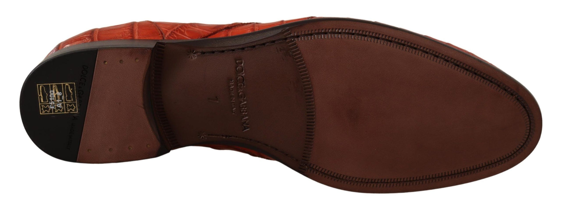 Dolce & Gabbana Exquisite Exotic Croc Leather Lace-Up Dress Shoes - ACCEXO