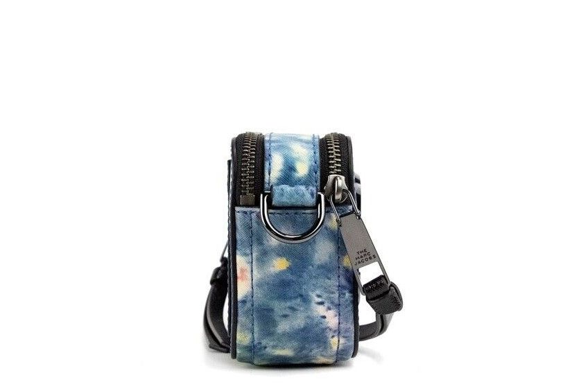 Marc Jacobs The Snapshot bag Watercolor Blue Printed Leather Shoulder Bag Purse - ACCEXO