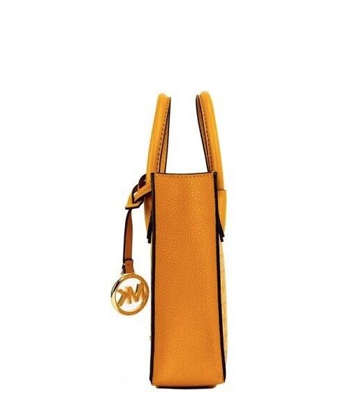 Michael Kors Mercer XS Honeycomb Gold Signature PVC North South Shopper Crossbody Bag - ACCEXO