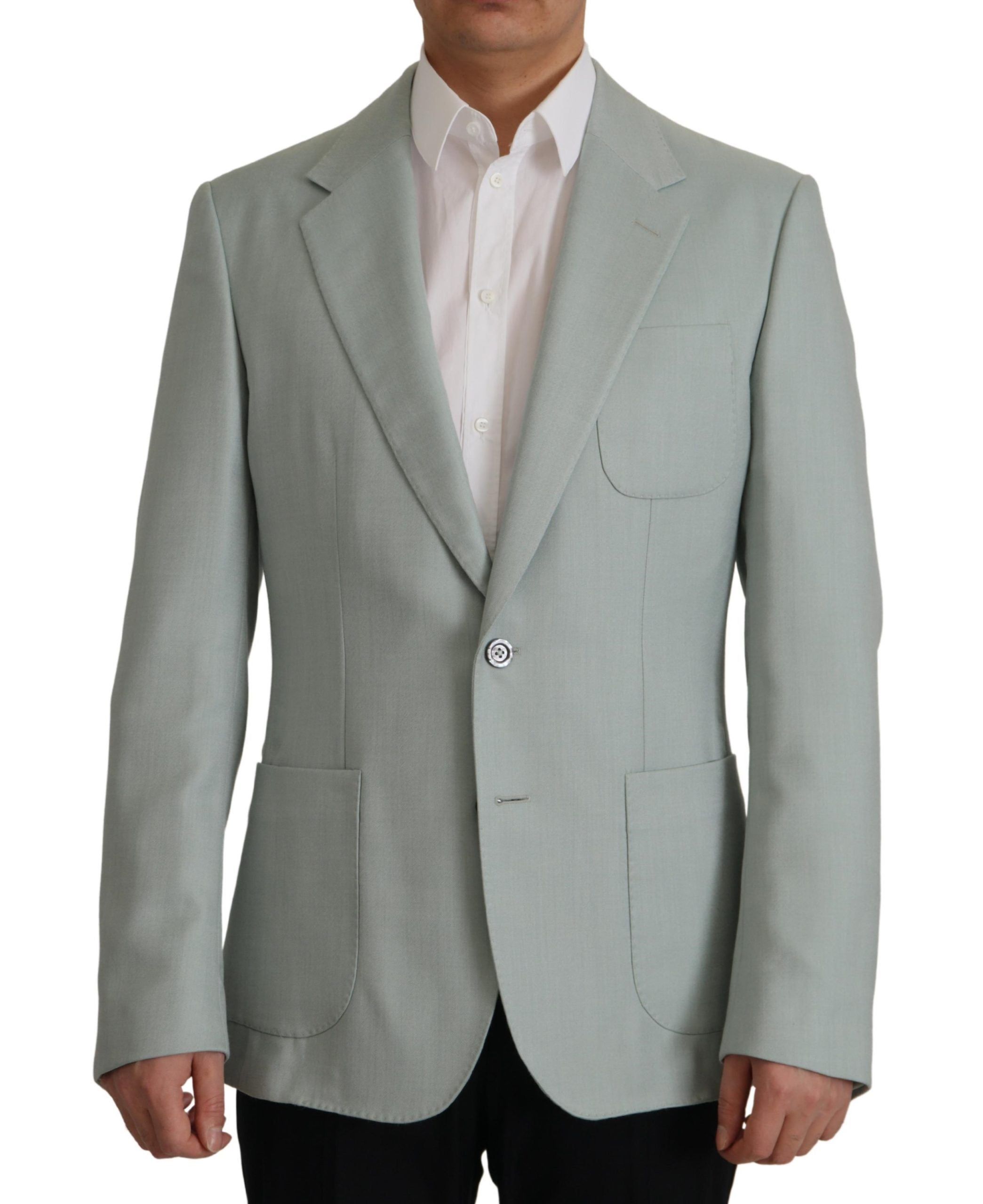 Dolce & Gabbana Elegant Slim Fit Cashmere Silk Blazer Jacket - ACCEXO