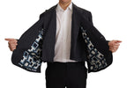Dolce & Gabbana Sleek Double Breasted Navy Linen Blazer - ACCEXO