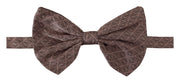 Dolce & Gabbana Brown Fantasy Print Adjustable Neck Papillon Bow Tie