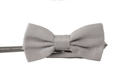 Dolce & Gabbana Chic Gray Silk Bow Tie - ACCEXO