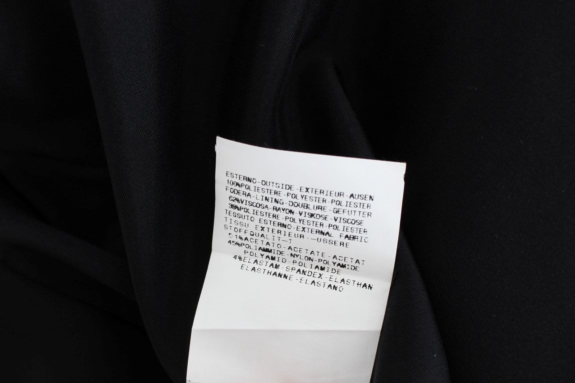 Exte Black Blue Two Piece Suit Skirt & Blazer - ACCEXO