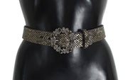 Dolce & Gabbana Embellished Sequined Wide Waist Belt - ACCEXO