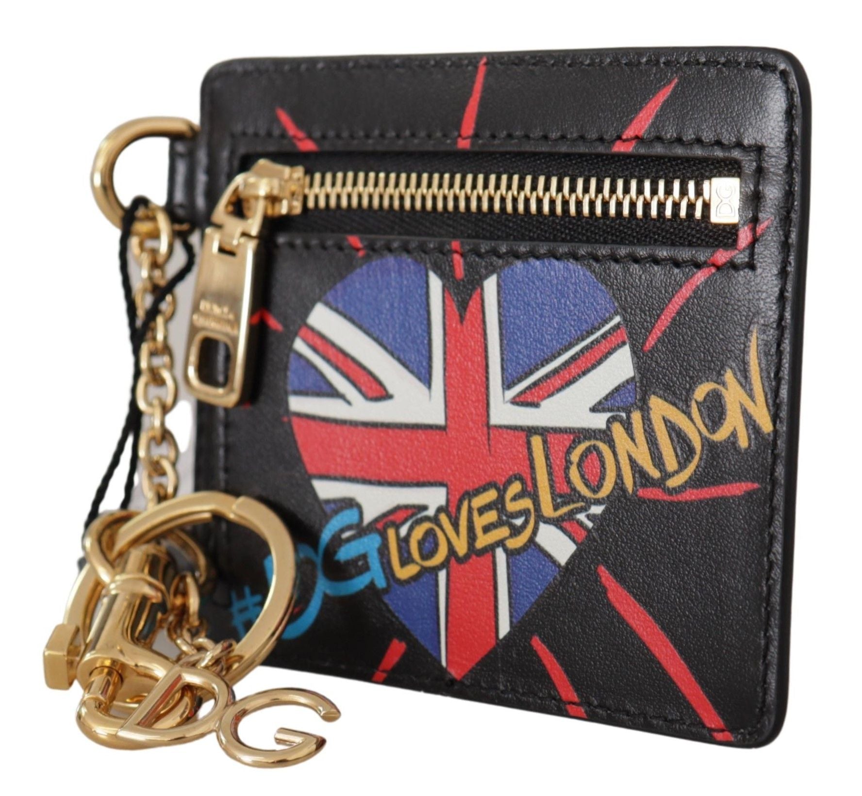 Dolce & Gabbana Elegant Leather Coin Wallet With Keyring - ACCEXO
