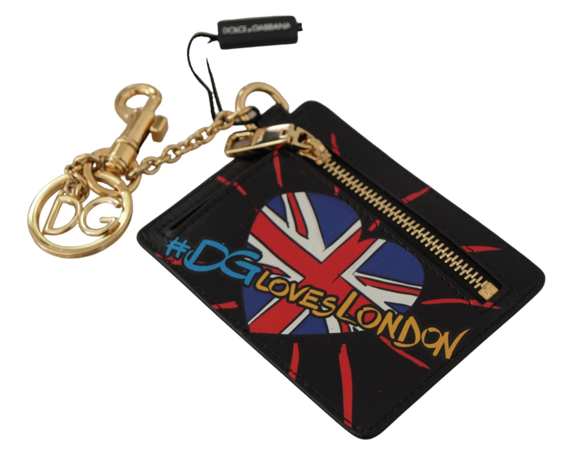 Dolce & Gabbana Elegant Leather Coin Wallet With Keyring - ACCEXO