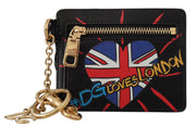 Dolce & Gabbana Elegant Leather Coin Wallet With Keyring - ACCEXO