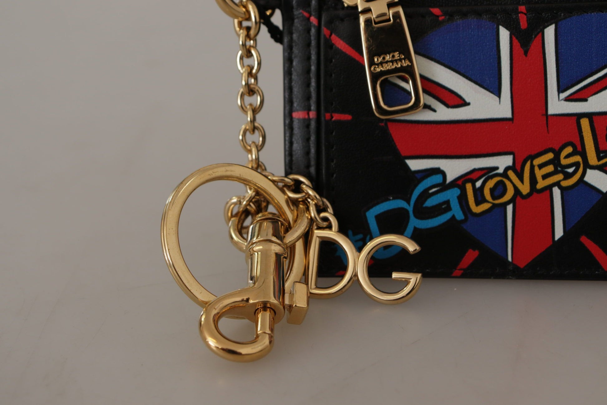 Dolce & Gabbana Elegant Leather Coin Wallet With Keyring - ACCEXO