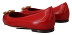 Dolce & Gabbana Red Suede Crystal Loafers - Exquisite Elegance - ACCEXO