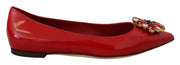 Dolce & Gabbana Red Suede Crystal Loafers - Exquisite Elegance - ACCEXO