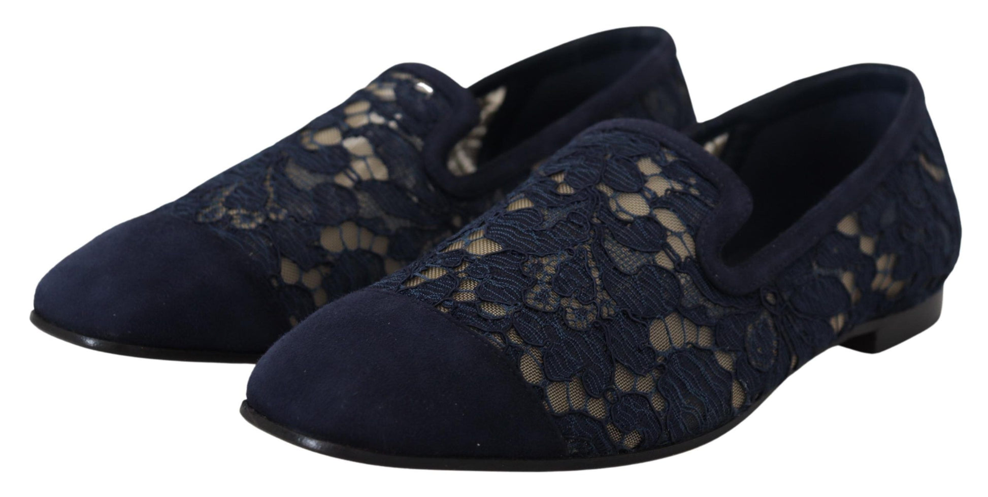 Dolce & Gabbana Elegant Blue Loafers Flats - Summer Chic - ACCEXO