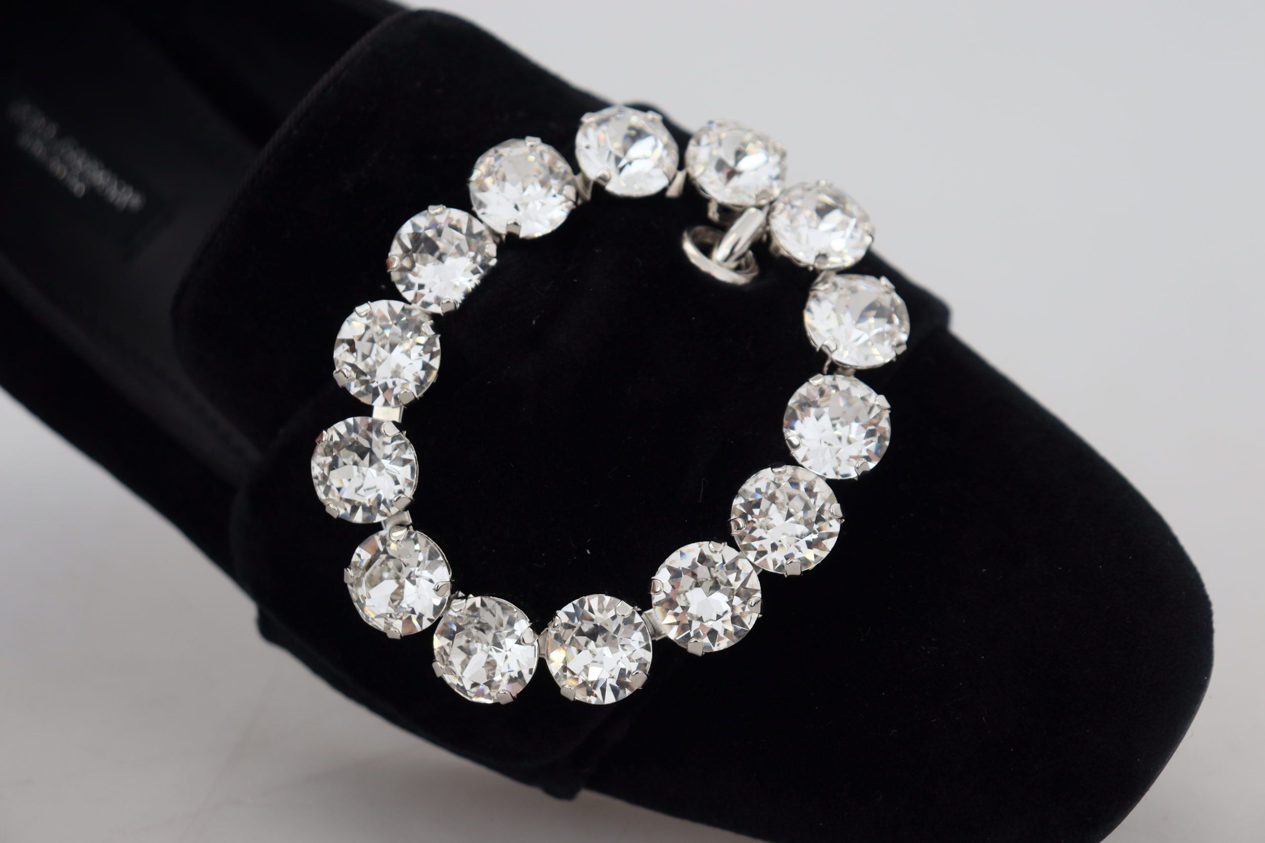 Dolce & Gabbana Chic Velvet Crystal-Embellished Loafers - ACCEXO