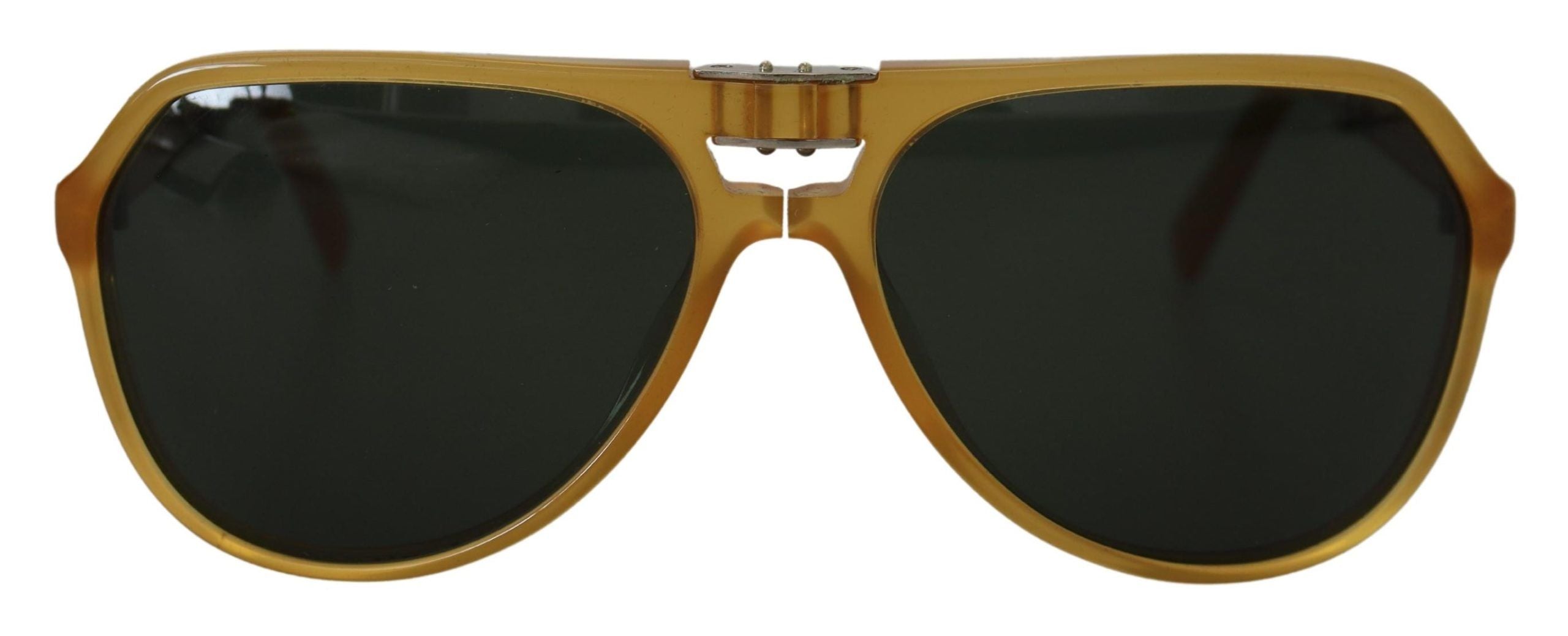 Dolce & Gabbana Chic Yellow Aviator Acetate Sunglasses - ACCEXO