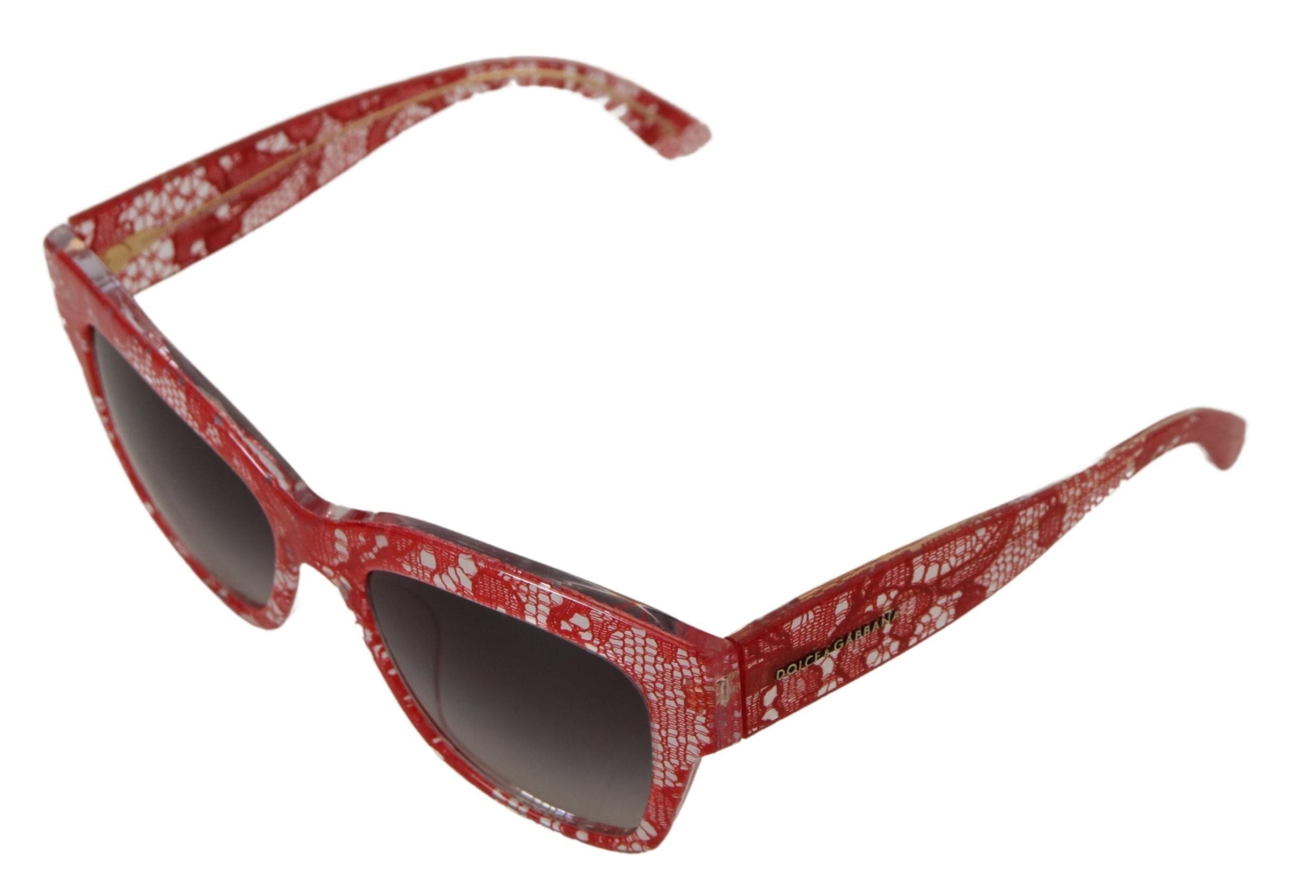 Dolce & Gabbana Sicilian Lace Accented Designer Sunglasses - ACCEXO