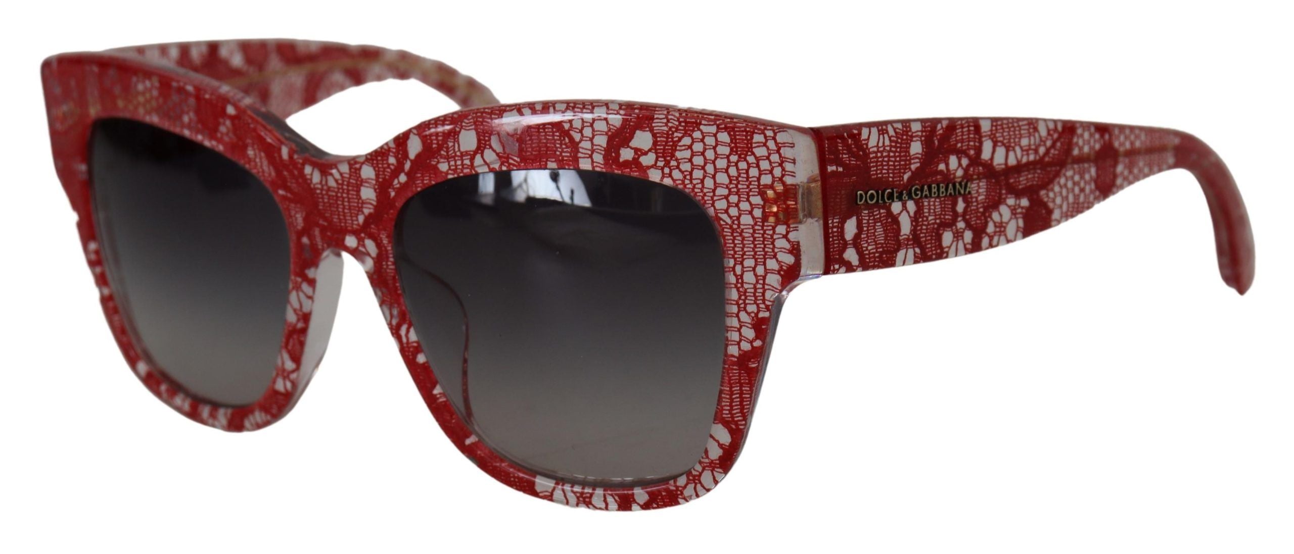 Dolce & Gabbana Sicilian Lace Accented Designer Sunglasses - ACCEXO