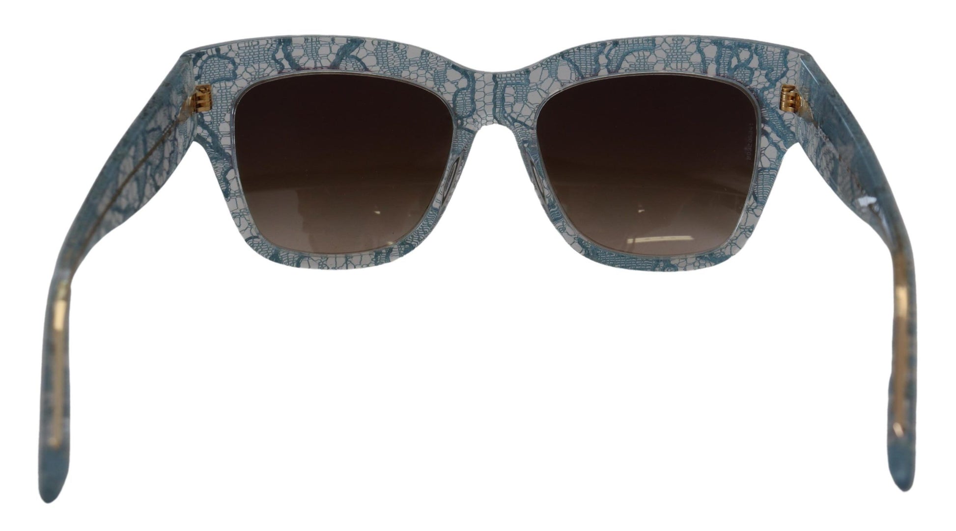 Dolce & Gabbana Elegant Lace Detail Blue Sunglasses - ACCEXO