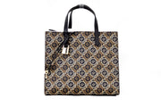 Marc Jacobs Mini Grind Signet Printed Leather Crossbody Tote Handbag Purse - ACCEXO