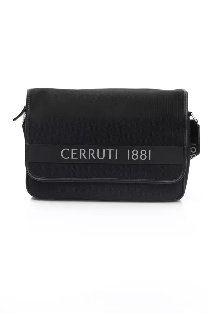 Cerruti 1881 Black Nylon Men Messenger Bag - ACCEXO