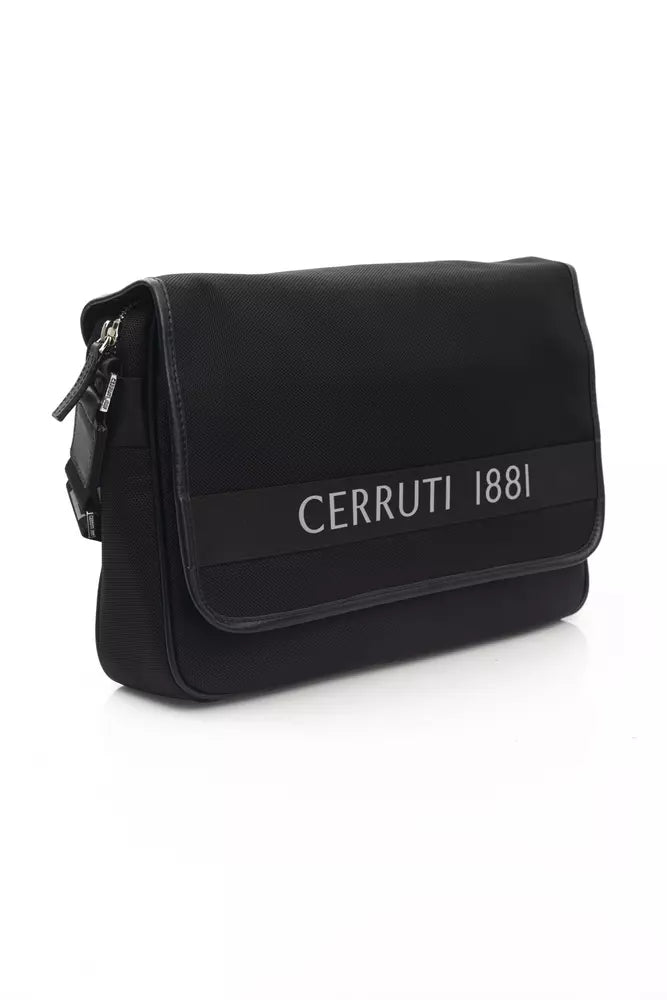 Cerruti 1881 Black Nylon Men Messenger Bag - ACCEXO