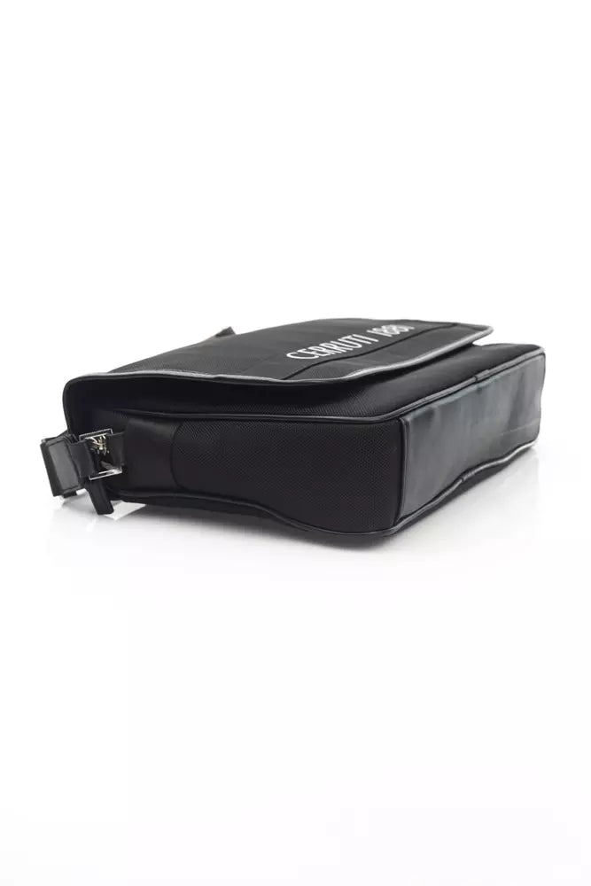 Cerruti 1881 Black Nylon Men Messenger Bag - ACCEXO