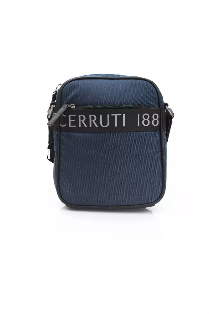 Cerruti 1881 Blue Nylon Men Messenger Bag - ACCEXO