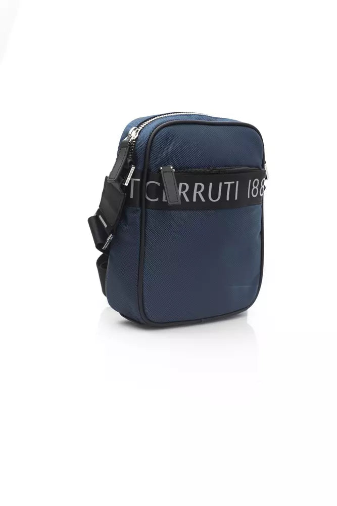 Cerruti 1881 Blue Nylon Men Messenger Bag - ACCEXO