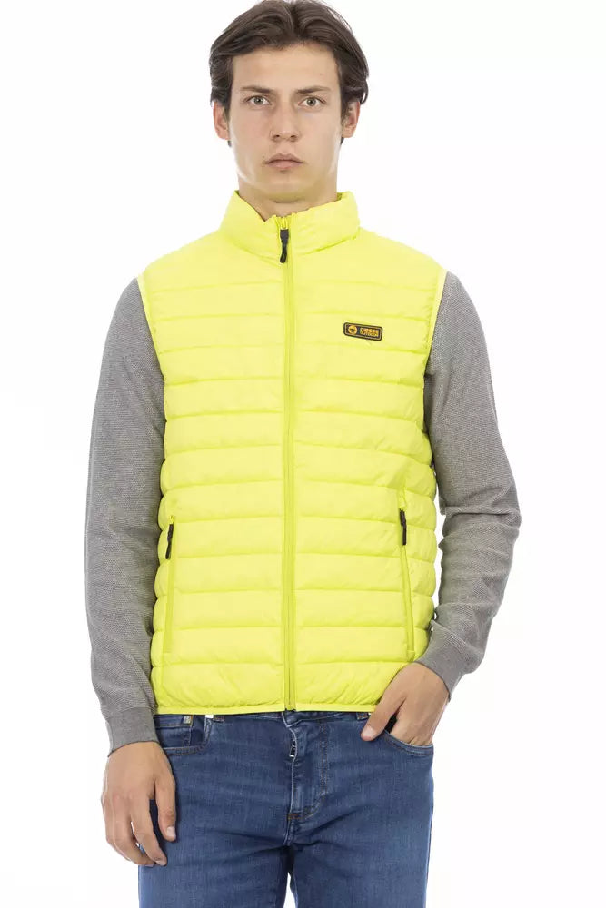Ciesse Outdoor Yellow Polyester Men Sleeveless Jacket - ACCEXO