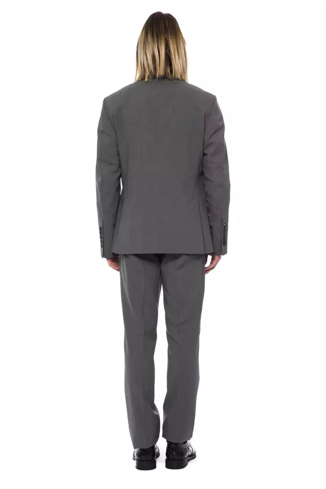 Billionaire Italian Couture Gray Wool Men Suit - ACCEXO