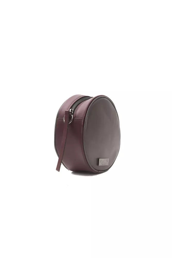 Pompei Donatella Burgundy Leather Women Crossbody Bag - ACCEXO