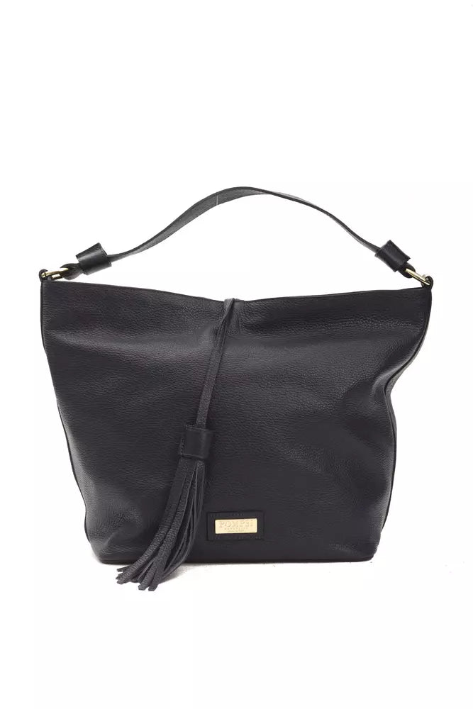 Pompei Donatella Gray Leather Women Shoulder Bag - ACCEXO