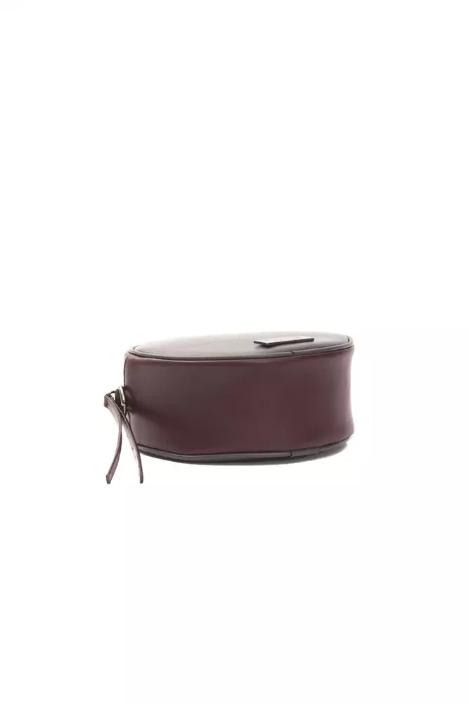 Pompei Donatella Burgundy Leather Women Crossbody Bag - ACCEXO