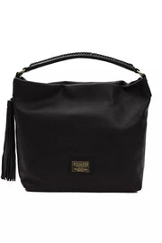Pompei Donatella Black Leather Women Shoulder Bag - ACCEXO