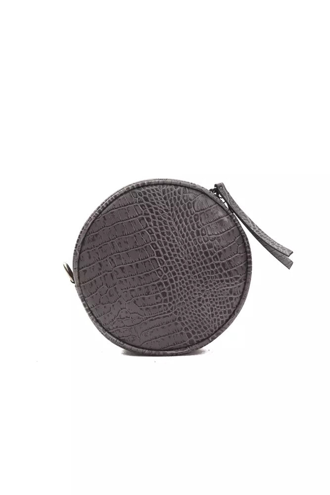Pompei Donatella Gray Leather Women Crossbody Bag - ACCEXO