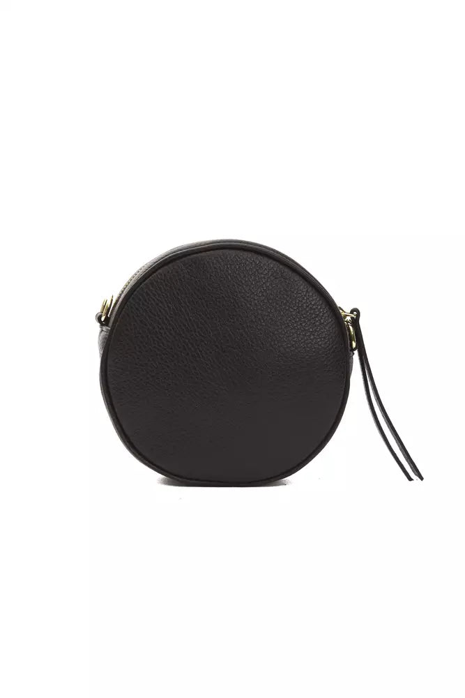 Pompei Donatella Black Leather Women Crossbody Bag - ACCEXO
