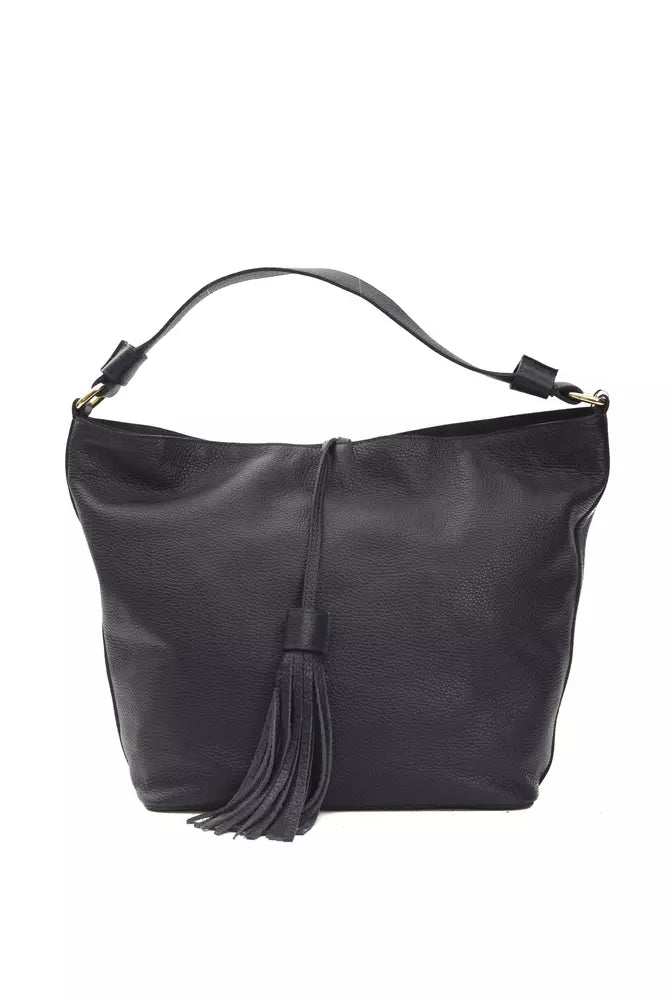 Pompei Donatella Gray Leather Women Shoulder Bag - ACCEXO