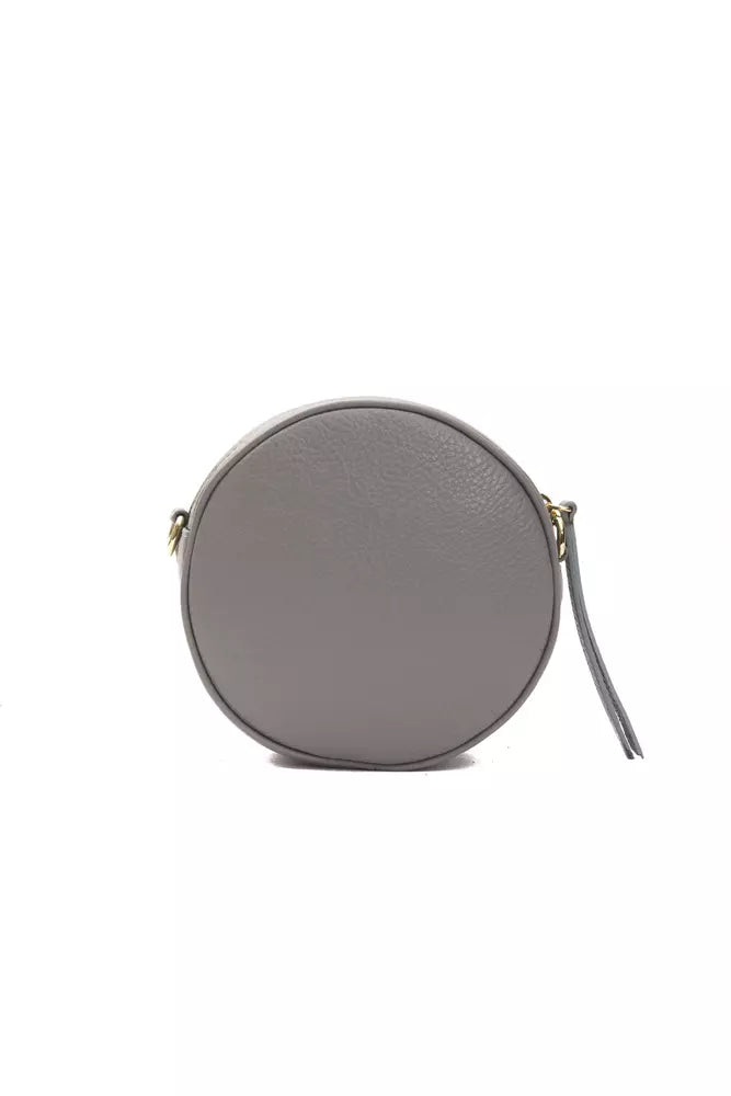 Pompei Donatella Gray Leather Women Crossbody Bag - ACCEXO