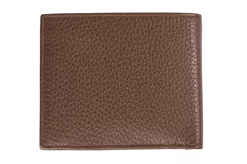 Trussardi Brown Leather Men's Wallet - ACCEXO